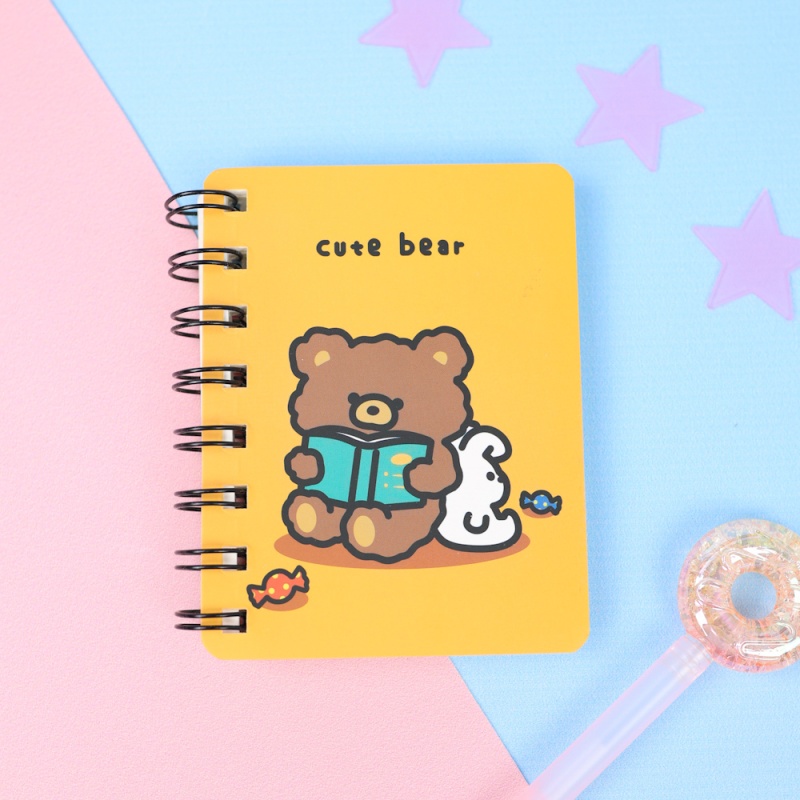 Блокнот на кольцах "Cute Bear" №2 (8х10,5см)