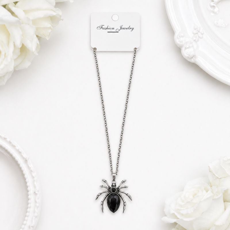 Кулон "Black spider" gothic style, 1шт