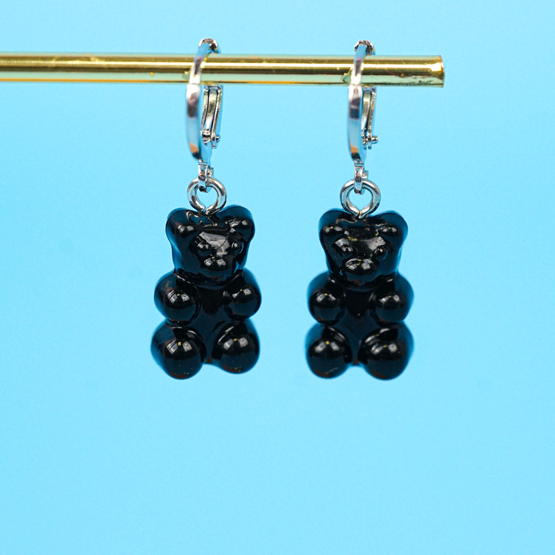 Серьги "Bears" черные
