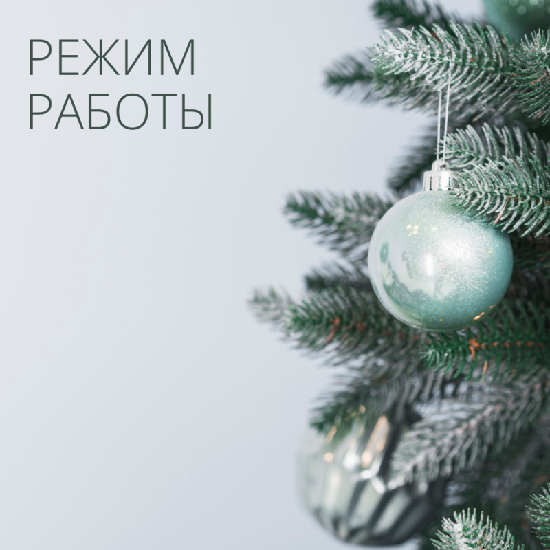 Режим работы в новогодние праздники