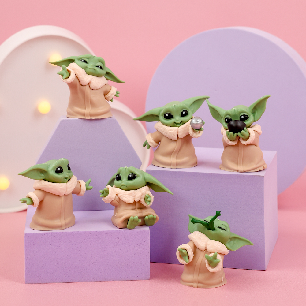 Набор фигурок "Baby Yoda" 6 см, 6 шт
