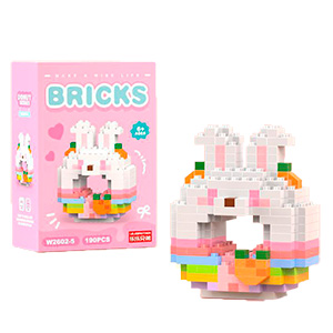Конструктор "Briks Пончик" Зайчик №2602-05 (190 деталей)