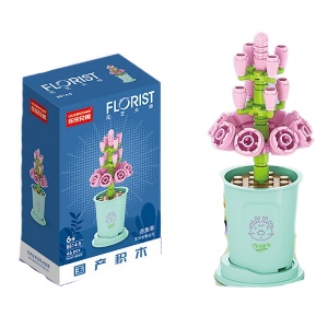 Конструктор "Florist" львиный зев в горшочке №8814-5 (34 детали) [М_08]
