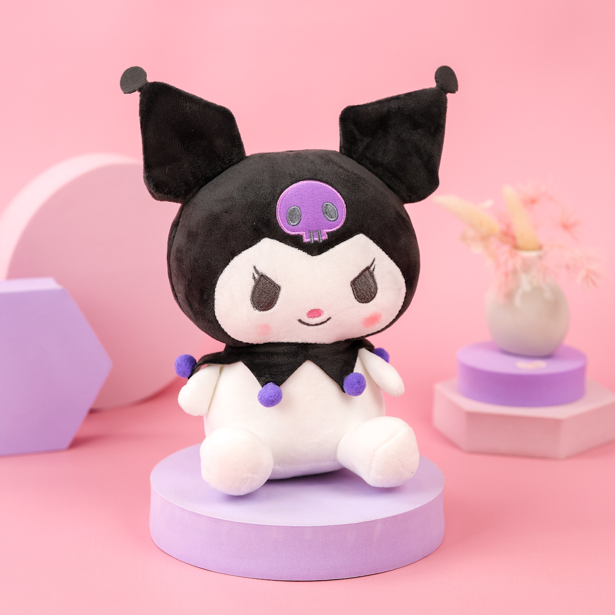 Мягкая игрушка "Куро" сиреневый, 20см