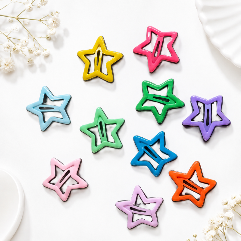 Набор заколок "Y2K STARS" colorful, 10шт