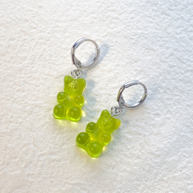 Серьги "Bears" зеленые