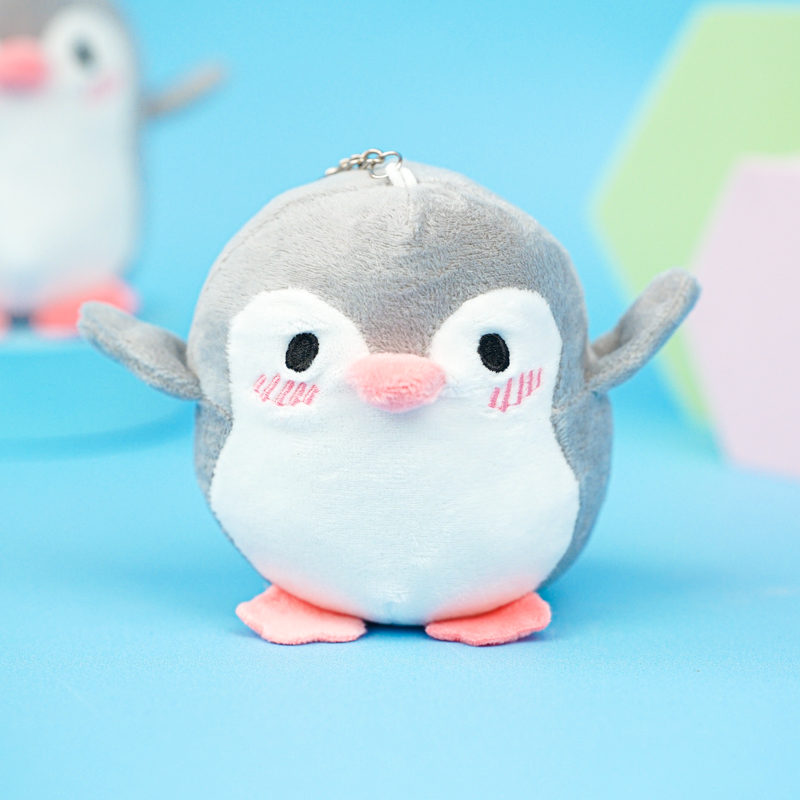 Мягкий брелок "Penguin" серый, 11 см