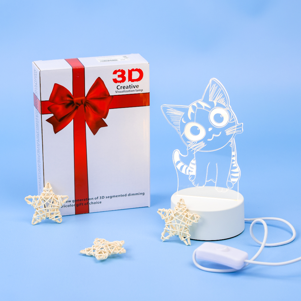 Ночник "Кот Чи" 3D (USB)