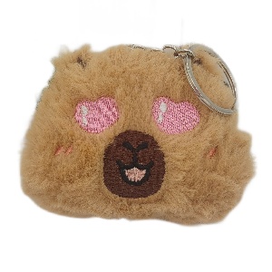 Брелок мягкий "Plush head" с пищалкой, капибара