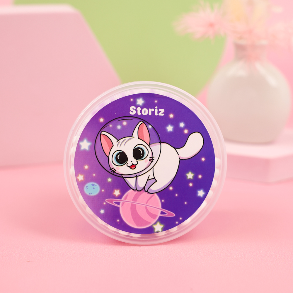 Слайм "Magic" фиолетовые блёстки + шарики, 150 гр. STORIZ
