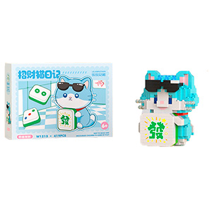Конструктор "Lucky Cat" №1213 голубой (419 деталей)