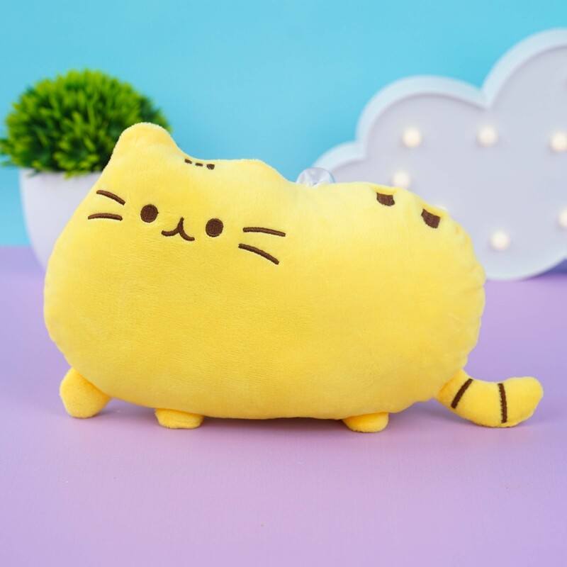 Мягкая игрушка "Котооблако" желтый, 25см