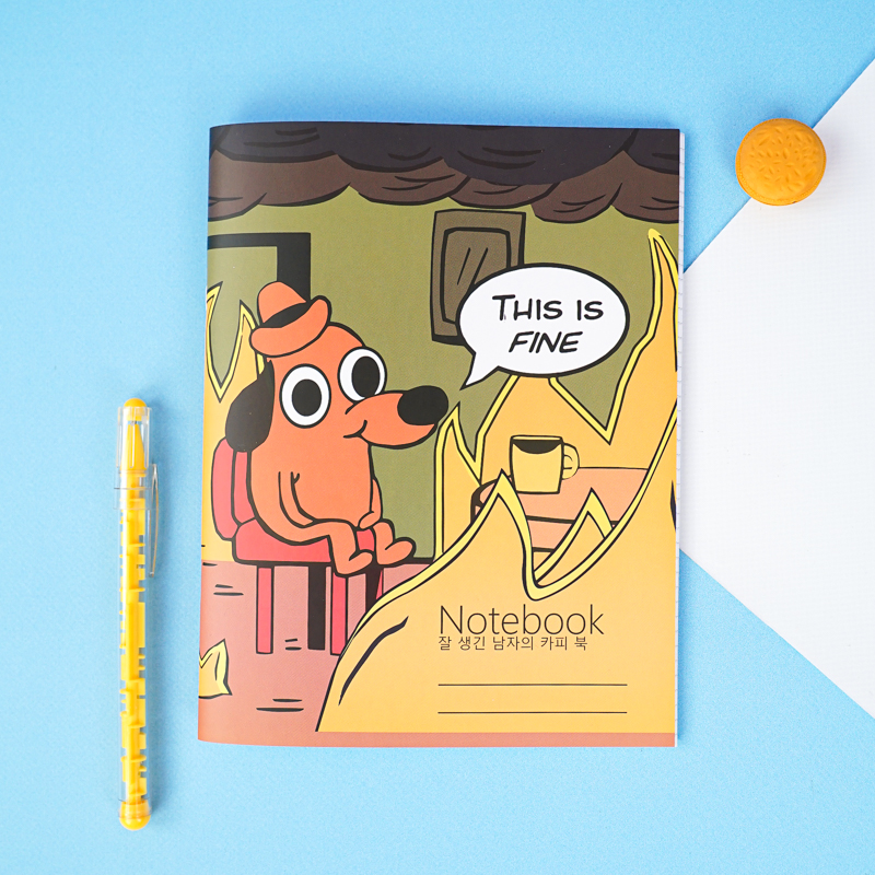Тетрадь "This is Fine" 48 листов