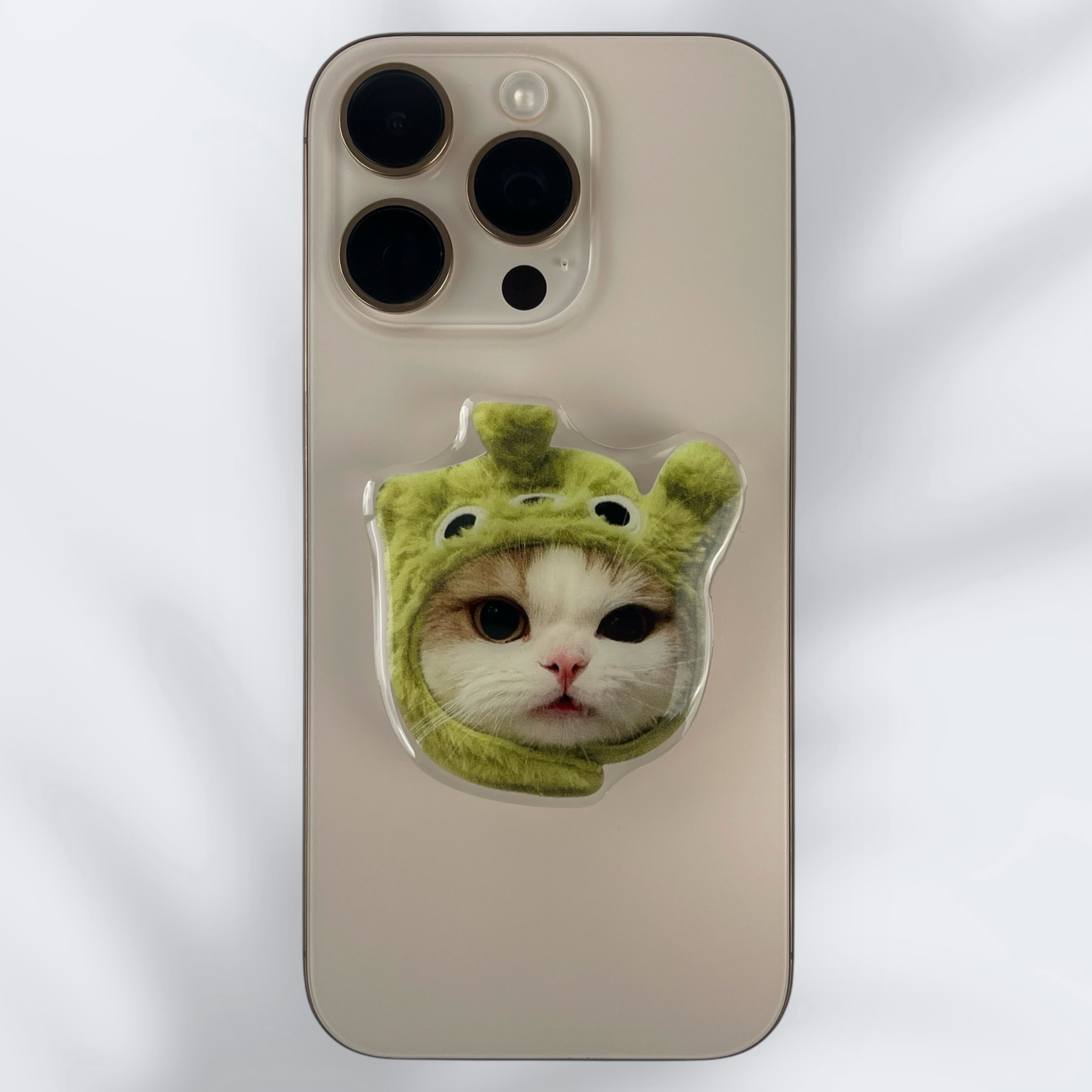 PopSocket "Котик" в зеленой шапочке
