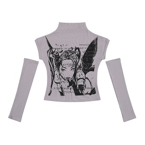 Косплей с рукавами "Girl" №141, серый, M