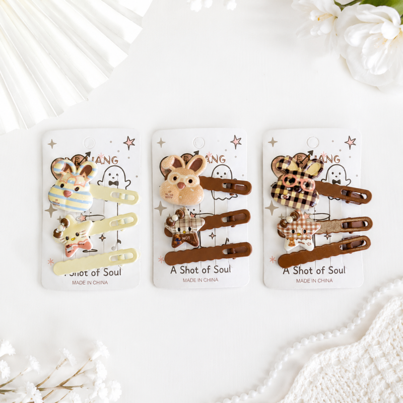 Набор заколок "Starry bunny" 3шт, (в ассортименте)