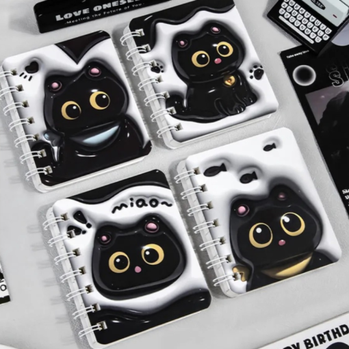 Блокнот на кольцах "Black Cat" №5022, А7, в ассортименте 1шт