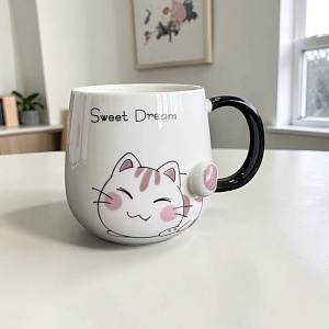 Кружка"Cat Sweet Dream"400мл оптом со склада!