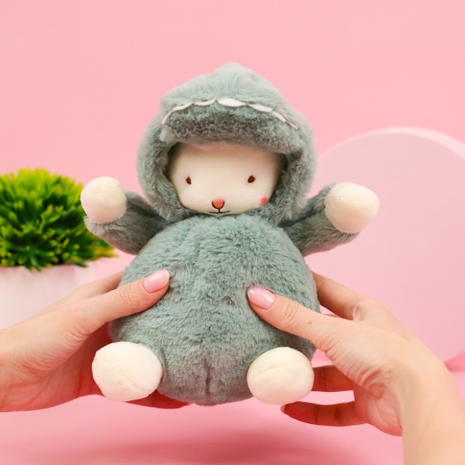 Мягкая игрушка "Овечка в костюме динозавра" 23 см