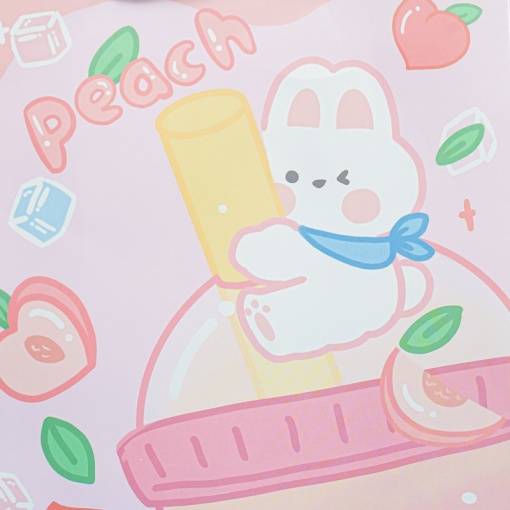 Подарочный пакет "Peach" M 24,5x19,5x9,5 см