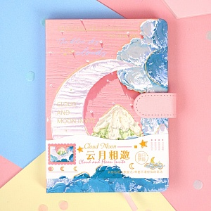 Блокнот "Cloud and Moon Invite" 12,8х18см