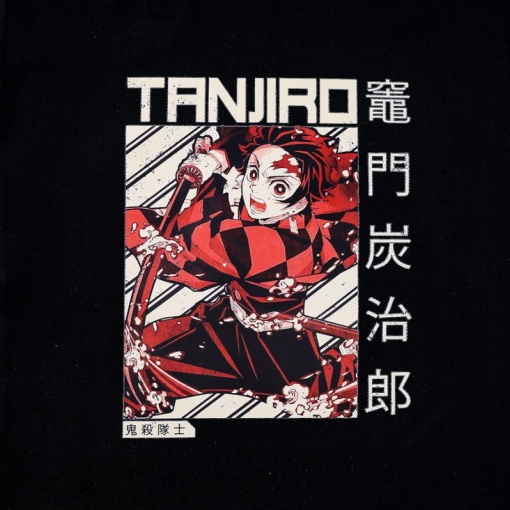 Сумка тканевая "Tanjiro", черный, 309-F