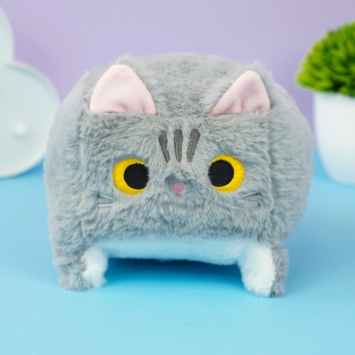 Мягкая игрушка "Котенок" серый, 15 см