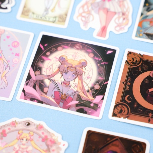 Наклейки для стикер бомбинга "Anime Girl" Таро (52 шт.)
