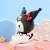 Мягкая игрушка "Куро" розовый с бантиком, 20см
