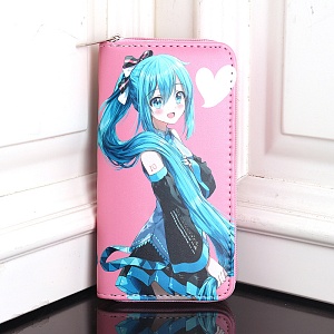 Кошелек "Miku" розовый оптом со склада в Москве