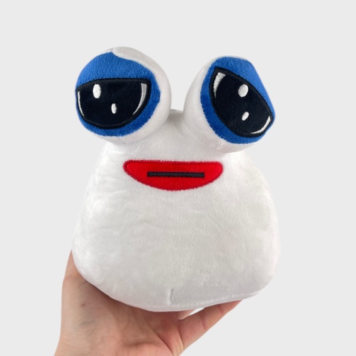Мягкая игрушка "My pet alien pou" белый (улитка) 22см