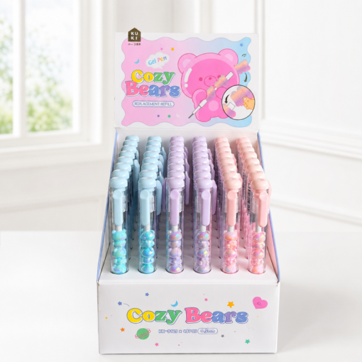 Ручка "Cozy Bears" №8125, в ассортименте 1шт, (синий)