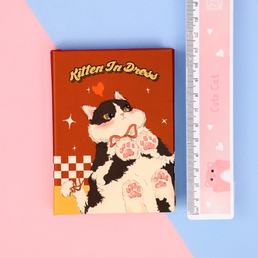 Блокнот "Kitten in dress" коричневый, A7