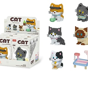 Набор конструкторов "CAT" cute litle №1523, в ассортименте 6шт