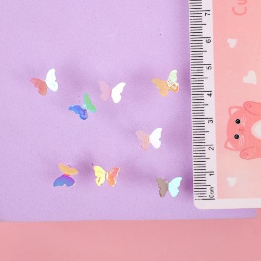 Серьги-гвоздики "Butterflies", 4 пары