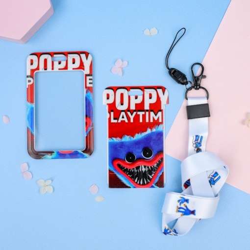 Чехол для карты "Poppy Playtime" красный