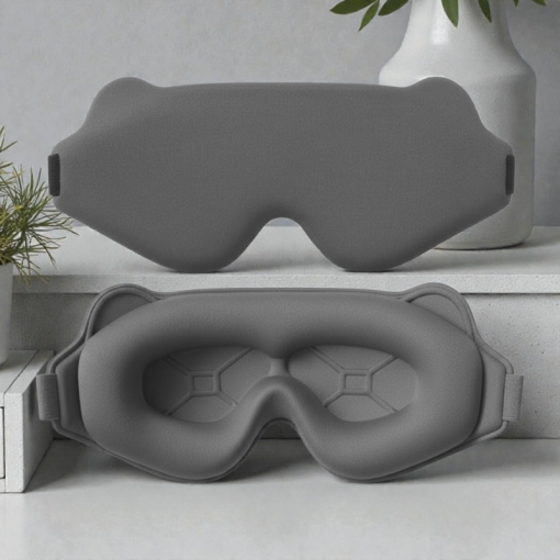 Маска для сна "3D" серый