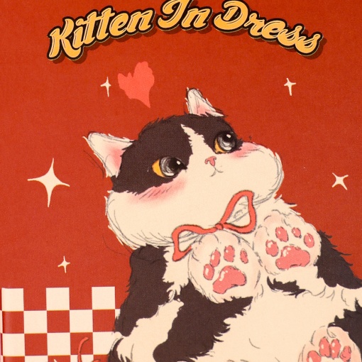 Блокнот "Kitten in dress" коричневый, A7