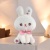 Мягкая игрушка "Зайка" розовый бант, 25см