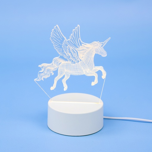 Ночник "Единорог" 3D (USB) оптом