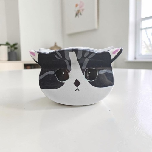 Заколка-крабик для волос "Cat" черный