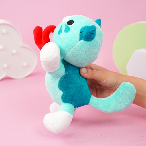 Мягкая игрушка "Конфетная кошка" зеленый, 20см