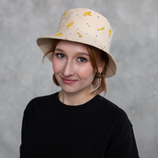 Панама двусторонняя "Duck" M (56-58см), бежевая