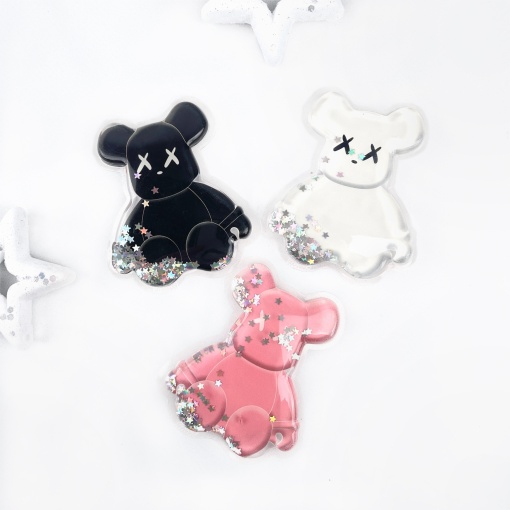 PopSocket "Мишка" с блестками, розовый №9