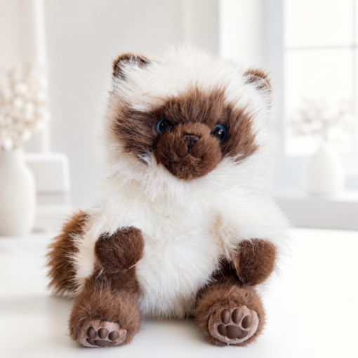 Мягкая игрушка "Ragdoll kitty" 25см, коричневый, 1шт