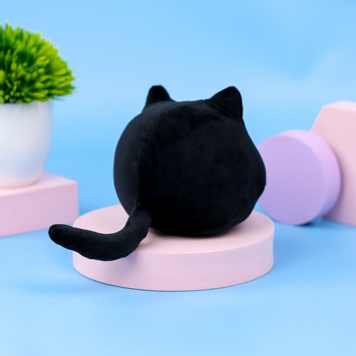 Мягкая игрушка "Котик" черный 20см