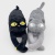 Мягкая игрушка "Котик с лапками" черный, 70см 
