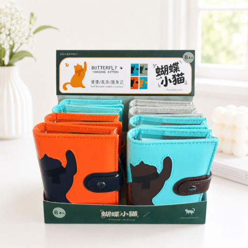 Набор блокнотов "Soft cat" color mix, в шоу-боксе 8шт