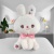 Мягкая игрушка "Зайка" розовый бант, 25см