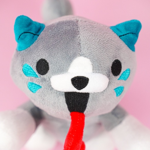 Мягкая игрушка "Конфетная кошка" серый, 20см